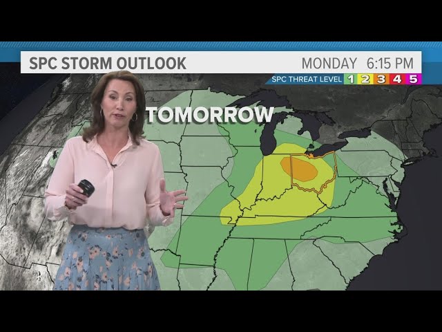 Cleveland area weather forecast: Quiet today, severe threat Tuesday