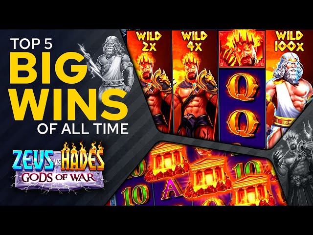 Top 5 Biggest Wins on Zeus vs Hades - Gods of War