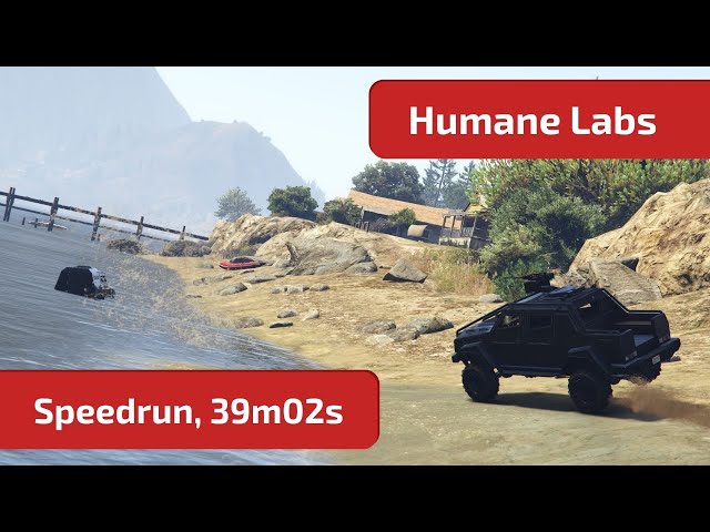 GTA Online - Humane Labs (Speedrun, 39m02s / 27m23s) World Record