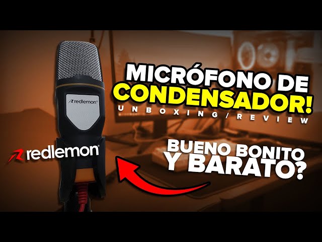 MICRÓFONO BUENO BONITO Y BARATO | REDLEMON MICRÓFONO CONDENSADOR | UNBOXING/REVIEW  | UrbVic