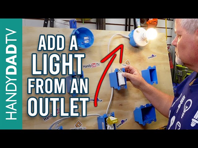 How to Add a Light from an Outlet