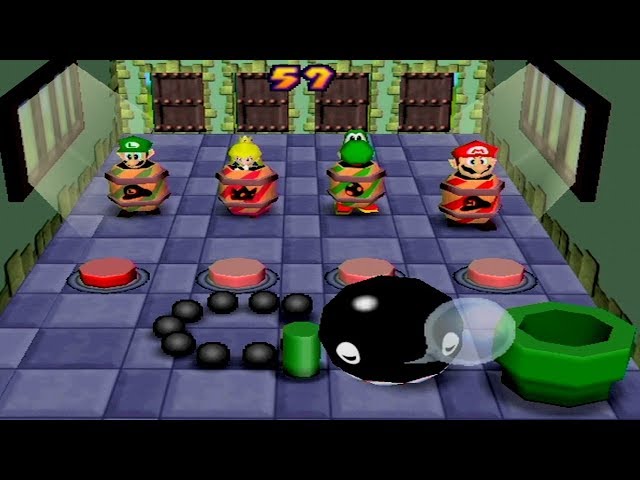 Mario Party Games - Funny Chain Chomp Minigames
