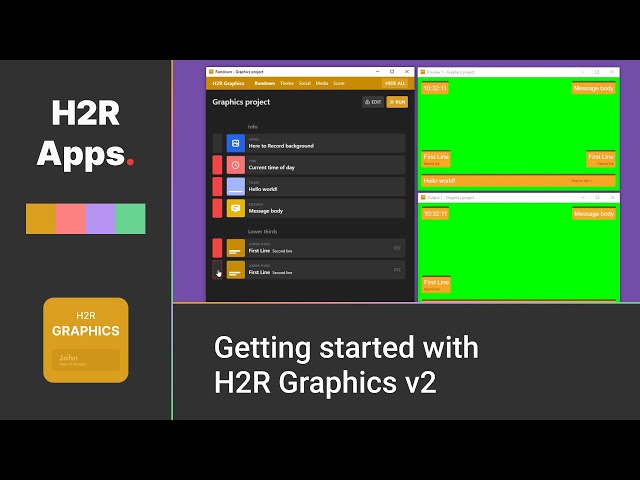 H2R Graphics v2 - Getting started