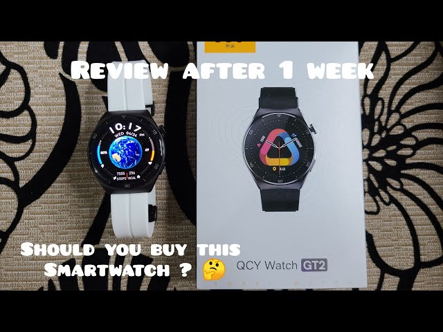QCY GT2 smartwatch ( review after using 1 week ) umm.. should you buy this smartwatch ? 🤔