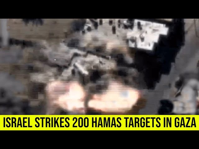 IDF says it hit Hamas targets in Gaza City, Rafah, Jabaliya and Khan Younis.