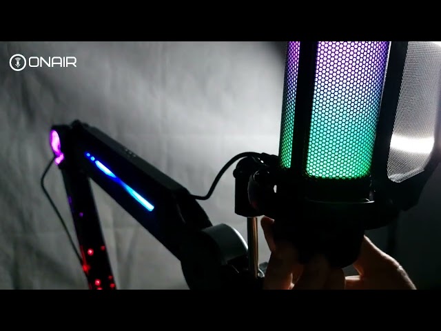 TONOR RGB MIC TC310 UNBOXING AND QUICK DEMO