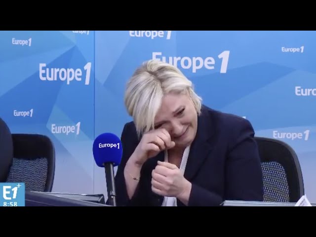 Quand Marine Le Pen pleurait de rire devant les imitations de Nicolas Canteloup