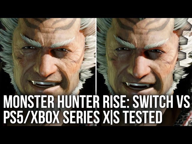 Monster Hunter Rise -  PS5 vs Xbox Series X/S - PC-Style Graphics Options! - DF Tech Review
