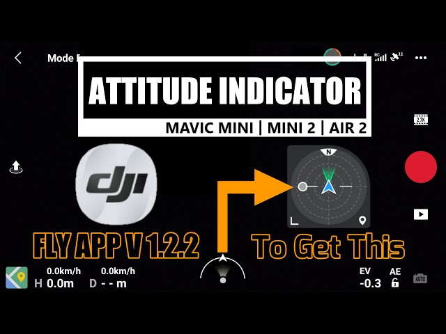 Where is Attitude Indicator DJI Fly App - DJI Mavic Mini | Mini 2 | Mini SE | Air 2 | Air 2s #short