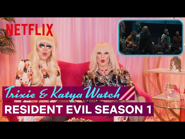 Drag Queens Trixie Mattel & Katya React to Resident Evil | I Like to Watch | Netflix