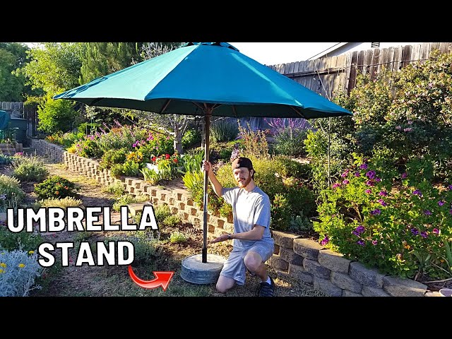 How To Make a DIY Umbrella Stand. Cheap & Easy!