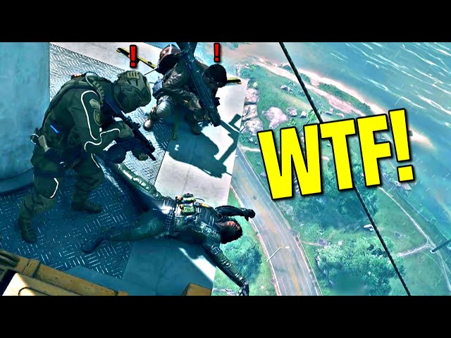 Player Falls Out of the Sky in Battlefield..