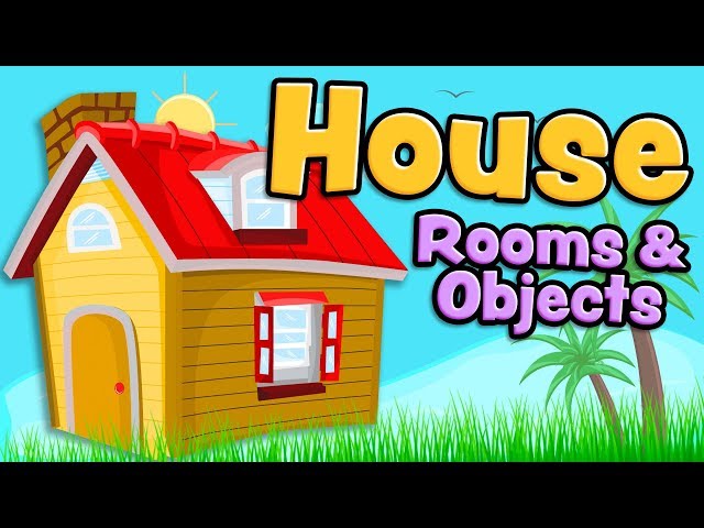 House rooms and objects in English for kids