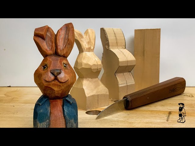 How to Carve a Bunny Bust -Full Woodcarving Tutorial