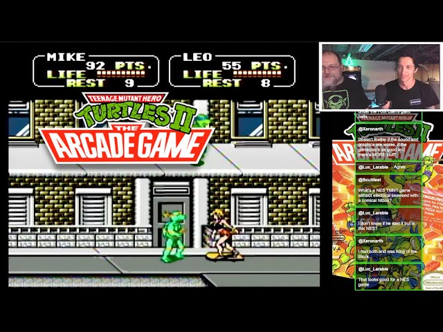 Teenage Mutant Ninja Turtles II: The Arcade Game Livestream Highlights