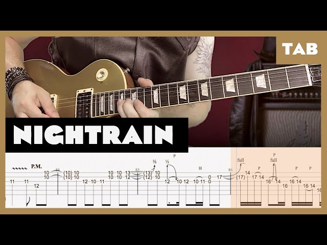 Guns N' Roses - Nightrain - Guitar Tab | Lesson | Cover | Tutorial