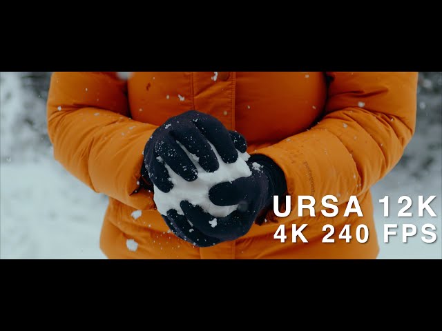 URSA MINI PRO 12K | 4K 240 FPS | Extreme Slow Motion in the snow with Blackmagic Ursa Mini Pro 12K