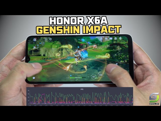 Honor X6A test game Genshin Impact Max Graphics | Highest 60FPS