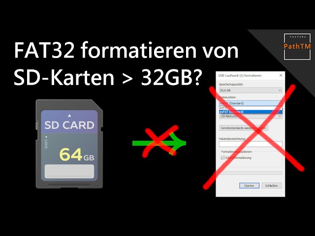 FAT32 formatieren von (Micro-)SD Karten größer als 32GB | PathTM
