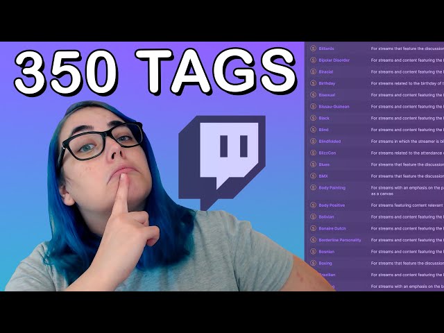 WHAT ARE THE NEW TAGS ON TWITCH - Autism, Disorders, Lgbtqia, Poc tags