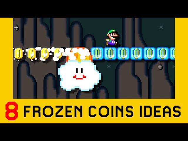 8 Ideas with Frozen Coins (Part 1) - Super Mario Maker 2
