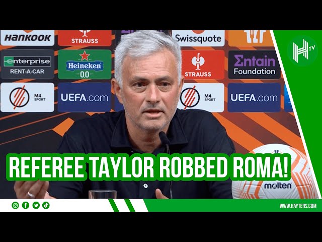 Referee Taylor ROBBED Roma! | Mourinho FUMES at officials