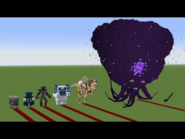 which All Minecraft Bosses and wither storm will generate more SuperSculk??