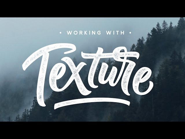 How to ADD TEXTURE to LETTERING - Photoshop Tutorial