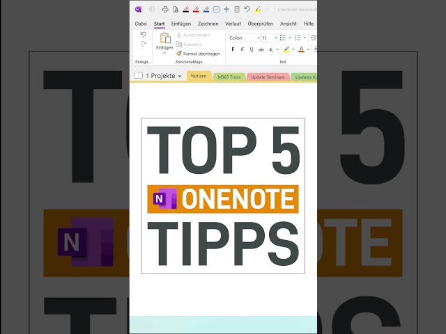 🔥 5 OneNote-Tipps in unter 1 Minute #Shorts