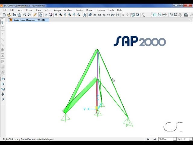 SAP2000 - 16 Cable Objects: Watch & Learn