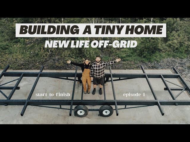 Starting our TINY HOUSE BUILD! Abandoned land to OFF-GRID homestead
