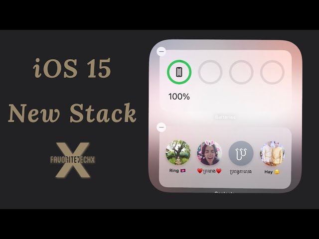 iOS 15 vs iOS 14 Stack Widgets 🤩