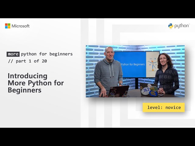 Introducing More Python for Beginners |  More Python for Beginners [1 of 20]
