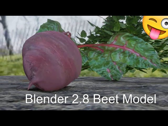 Animation of a beet Modelled in Blender 2.8