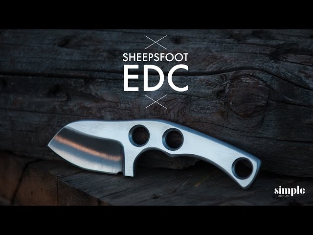 How to make a Custom Knife - Sheepsfoot EDC  - Maker Movement