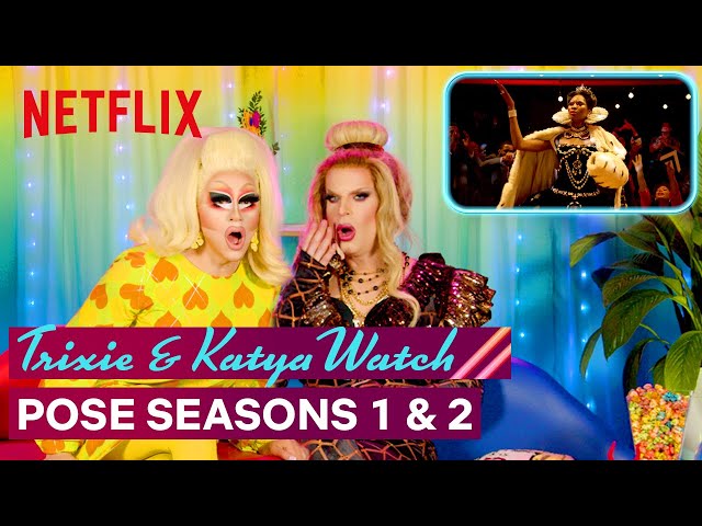 Drag Queens Trixie Mattel & Katya React to Pose | I Like to Watch | Netflix