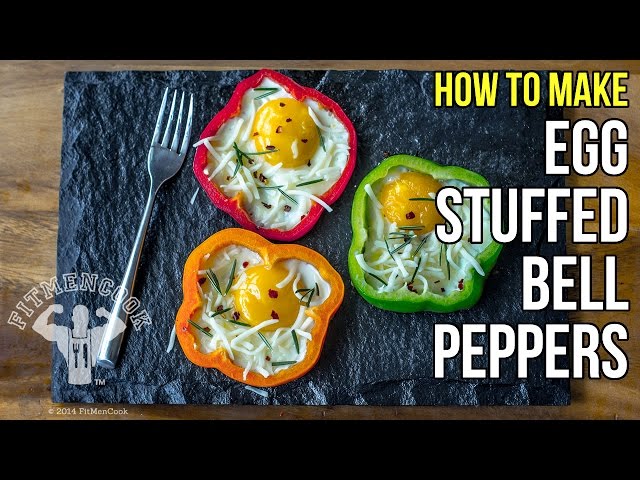 How to Make Awesome Egg-Stuffed Bell Peppers / Como Preparar Pimiento Relleno de Huevo