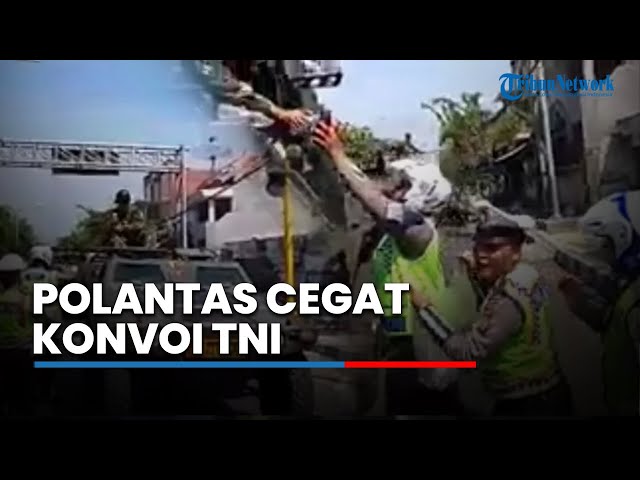 Polisi Mendadak Hentikan Konvoi Alutsista TNI yang Dikawal Polisi Militer, Ini yang Terjadi