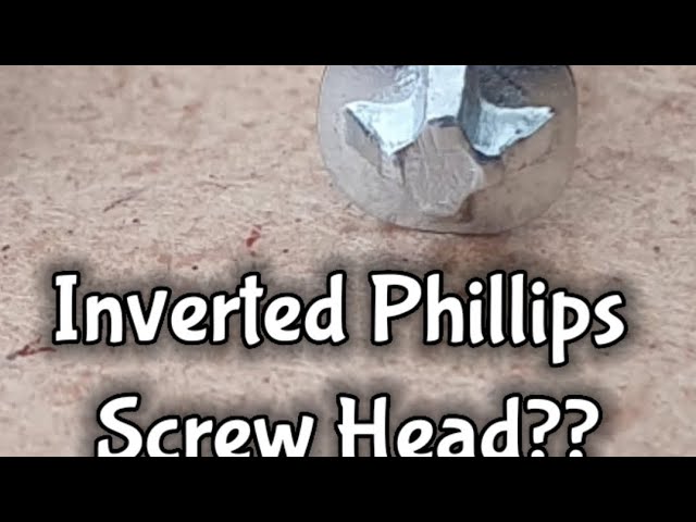 anti-tamper security screw inverted/concave Phillips #antitamper #righttorepair #concavephillips