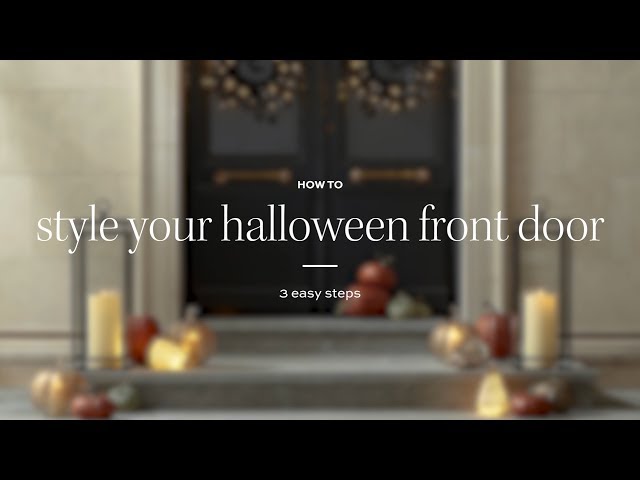 How to Style Your Halloween Front Door
