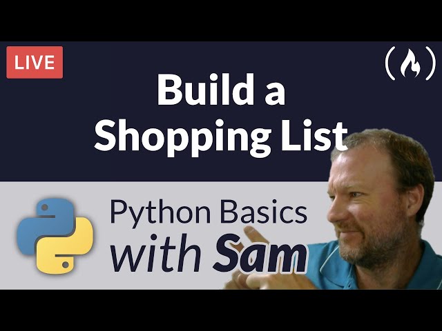 Build a Shopping List for the Command Line - Python Basics with Sam