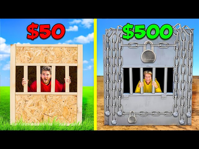 $50 vs $500 Prison Boxes! *FIRST TO ESCAPE WINS*