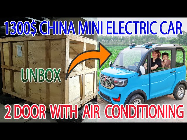 Unbox 1300$ China Mini Electric Car 2 Door 60v 1500W 73Ah with Air Conditioning