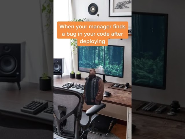 When your manager finds a bug