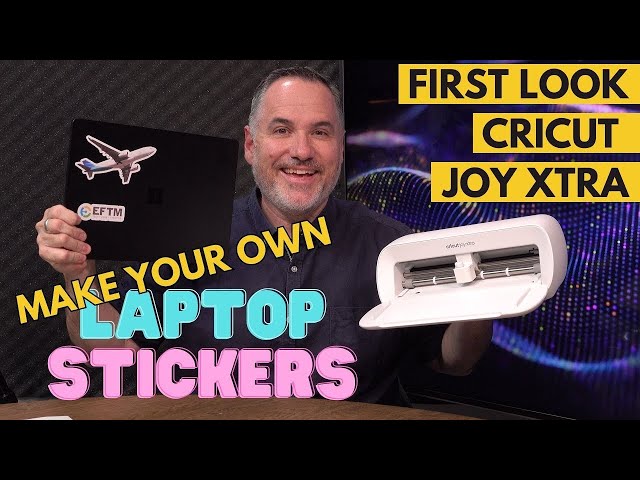 Cricut Joy Xtra - Make Your Own Laptop Stickers at home!