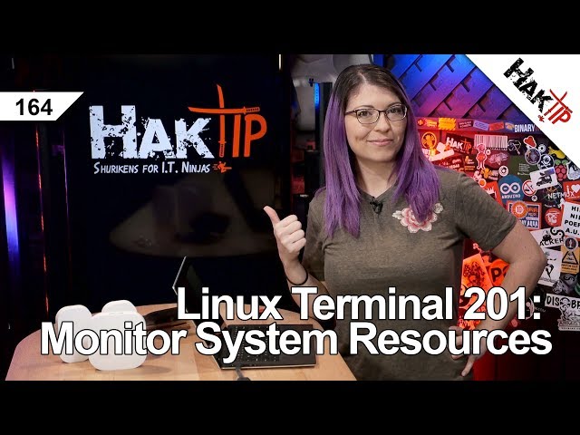 Linux Terminal 201: Monitoring System Resources Pt 1 - HakTip 164