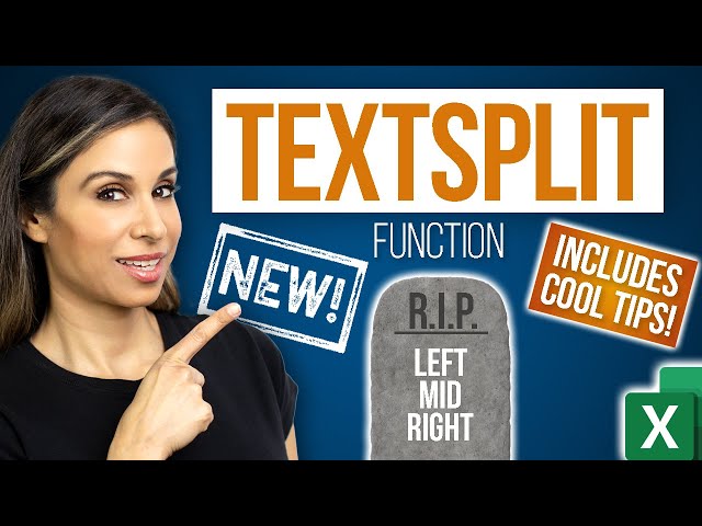 New Excel TEXTSPLIT Function to Separate words with Ease (includes cool tips)