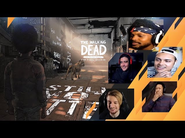 Gamers Reactions to Ending Credits on the Wall | The Walking Dead: [S4][E4] Take Us Back