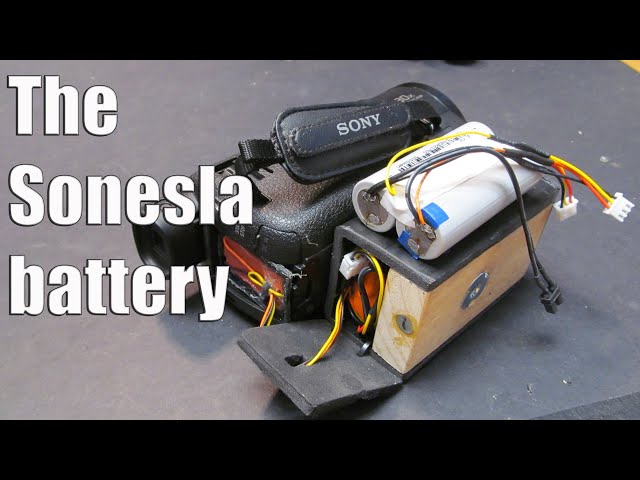 DIY Sony FDR-AX53 Camcorder battery hack: Tesla Model 3-2170 battery upgrade
