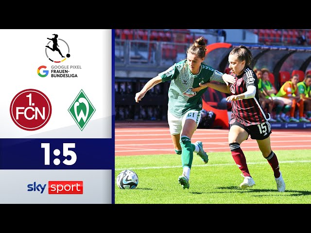 Bremen läuft davon! | 1. FC Nürnberg - SV Werder Bremen | Highlights - Frauen-Bundesliga 2023/24